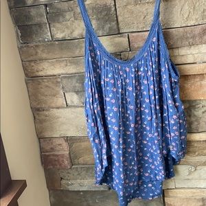 Blue Abercrombie & Fitch tank top